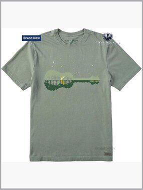 Men's Cotton Graphic Tee Short Sleeve Crew Neck Classic Fit T-Shirt